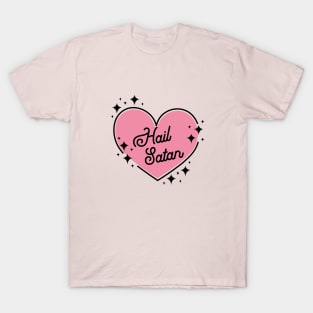 hail satan heart T-Shirt